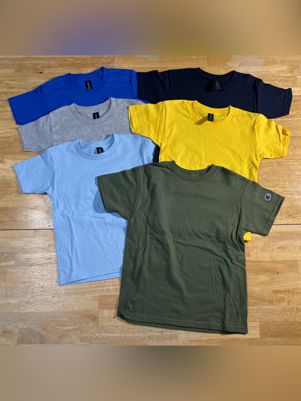 Gildan Champion Youth T Shirt Lot Size YS XS Comfort Soft blanket tee multicolor